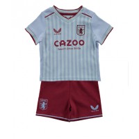 Aston Villa Fußballbekleidung Auswärtstrikot Kinder 2022-23 Kurzarm (+ kurze hosen)